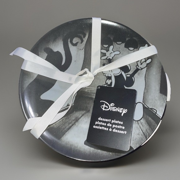 NEW Disney The Skeleton Dance Dessert Plates Haunted Silly Symphony Halloween - Picture 1 of 6